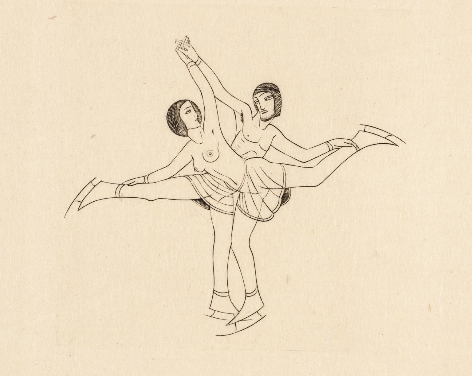 Skaters by Eric Gill, 1926